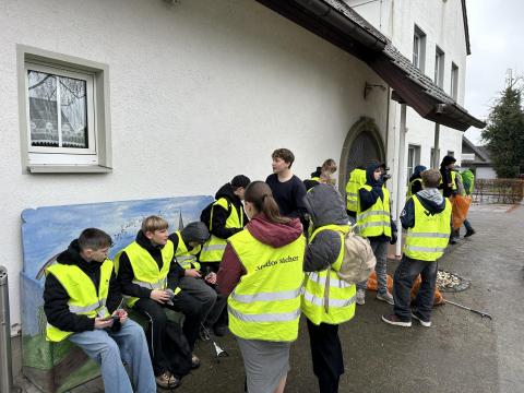M&uuml;llsammelaktion mit dem Jahrgang 7 der Konrad-Zuse-Schule